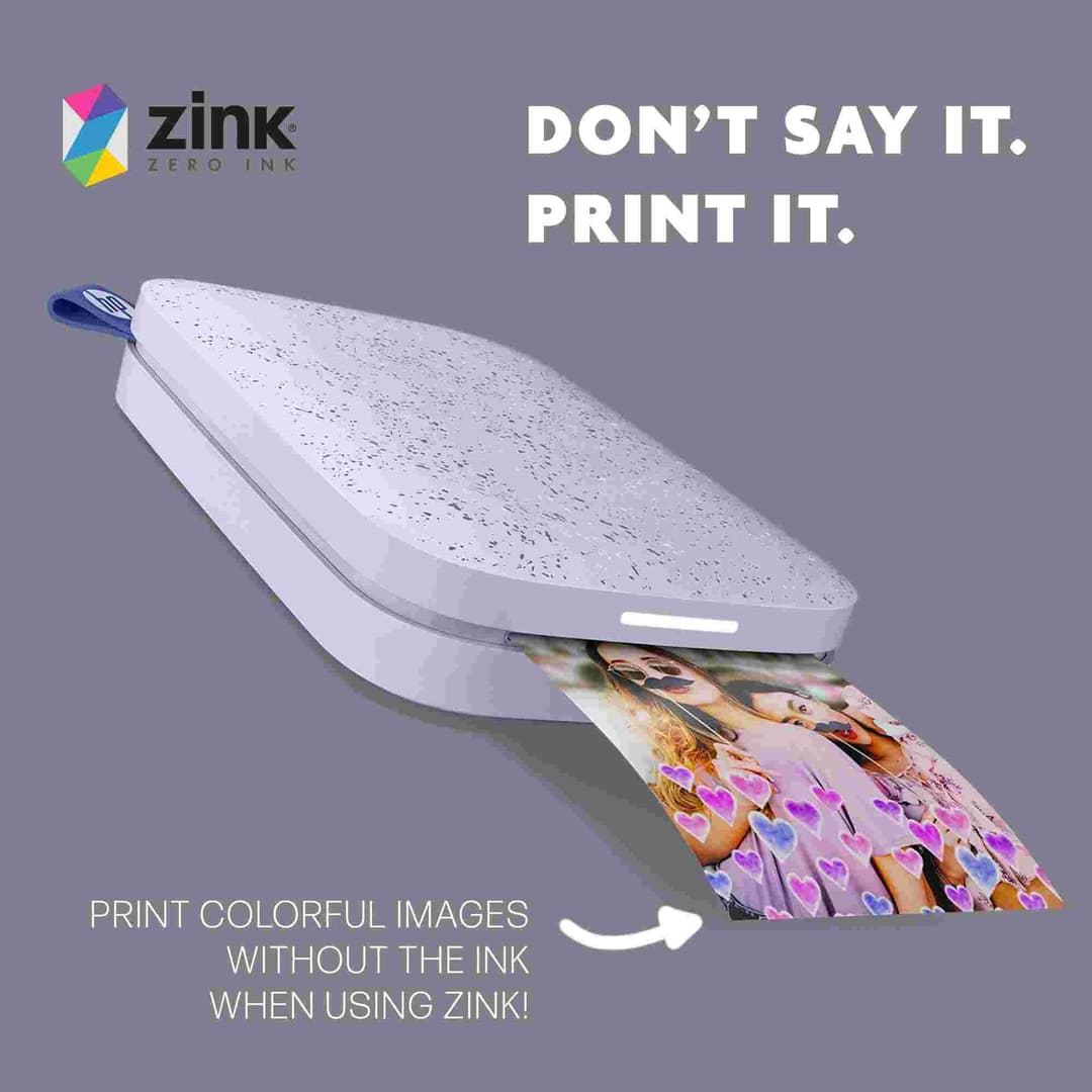 20 Sheets -HP Sprocket 2"x3" Premium Zink Sticky Back Photo Paper - Image 2