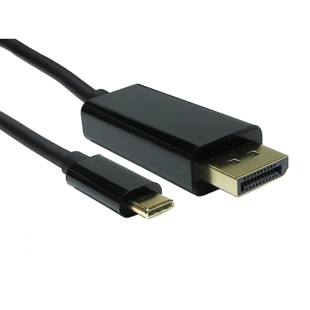 CablesDirect USB C vers DP 4K @ 60 Hz 1 m USB Type-C DisplayPort Noir