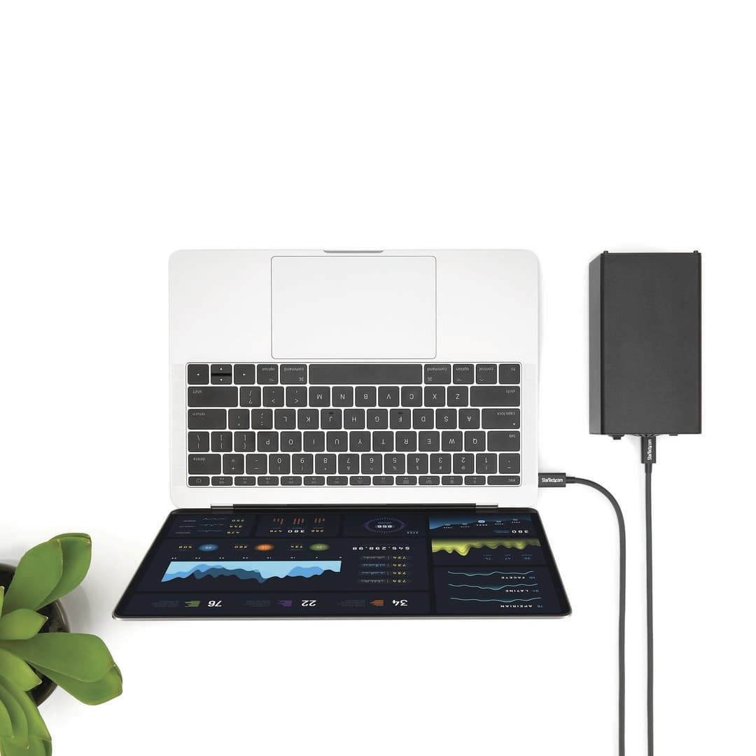 StarTech.com 2m Thunderbolt 3 (20Gbps) USB-C Cable - Thunderbolt, USB, and DisplayPort Compatible - Image 4