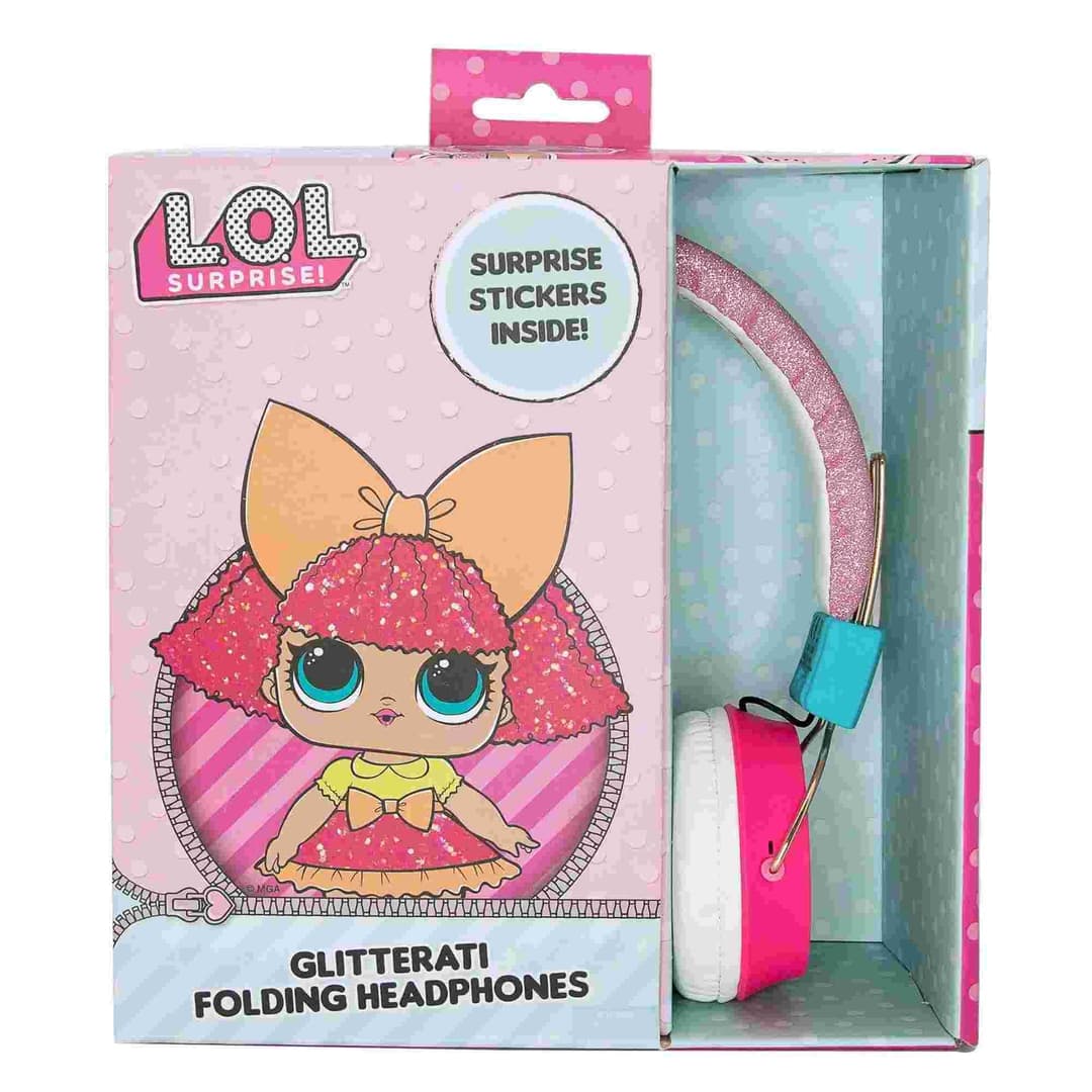 L.O.L. Surprise! Squadgoals Kid's Wired Folding Headphones - Pink - Image 7