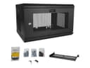 StarTech RK616WALM 6U Wall-Mount Rack Cabinet with Mesh Door - Black thumbnail 4