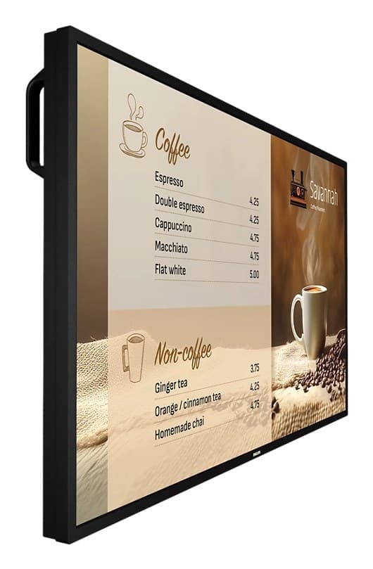 Philips 6000 series 43BDL6017P Digital signage flat panel 108 cm (42.5") LCD 800 cd/m² 4K Ultra HD Black Built-in processor Android 14 24/7 - Image 1