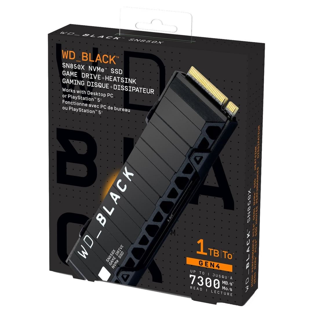 WD_BLACK SN850X Heatsink 1TB NVMe SSD for PS5 & PC - Image 3