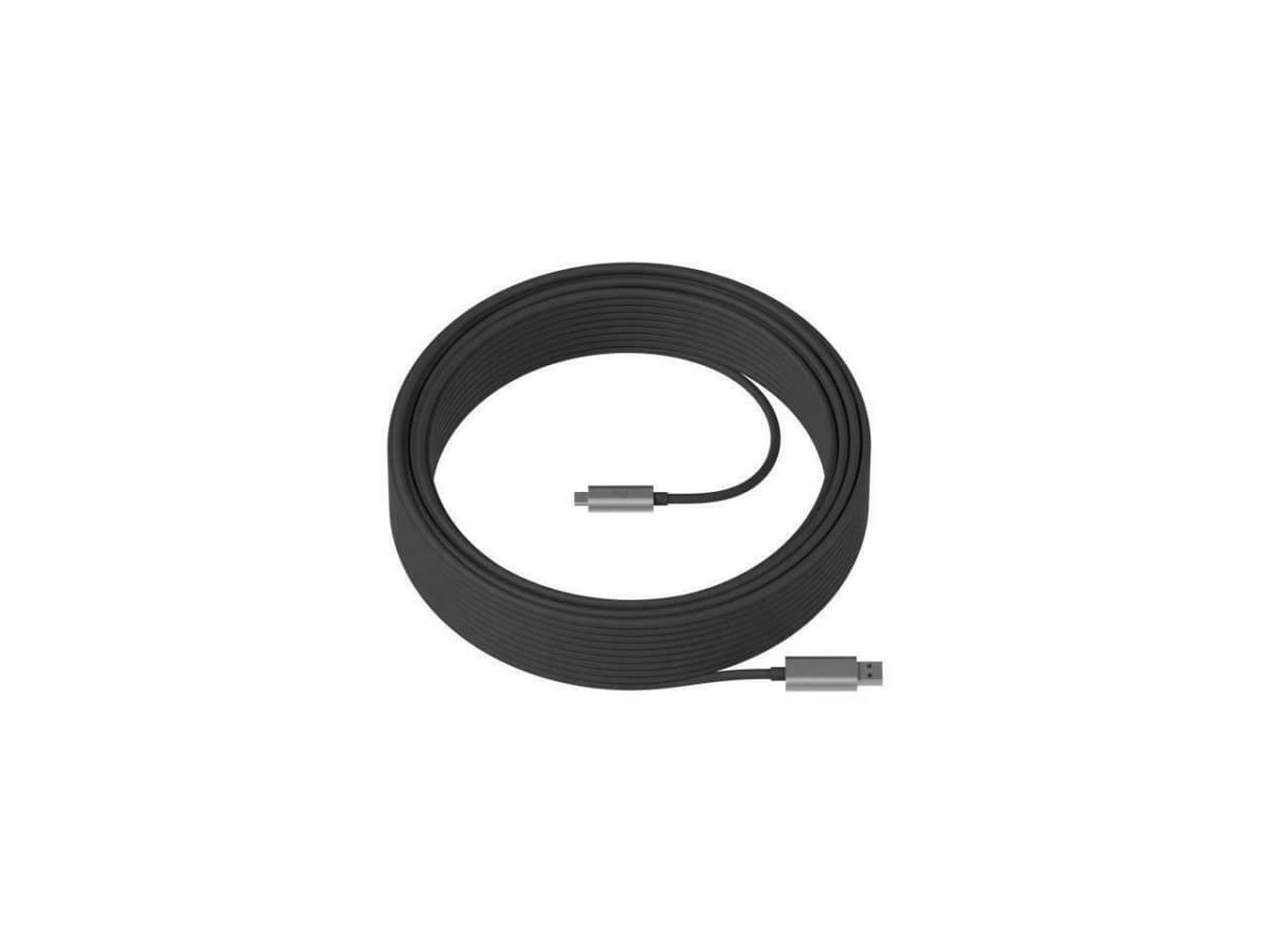 Logitech MeetUp USB 2.0 Cable 993-001391 - USB-A to USB-C, 5 m, Black