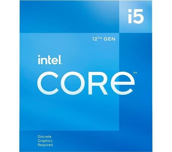 Intel Core i5-12400F Processor 6-Core 12-Thread 2.5GHz (4.4GHz Turbo) 18MB Cache LGA1700 65W