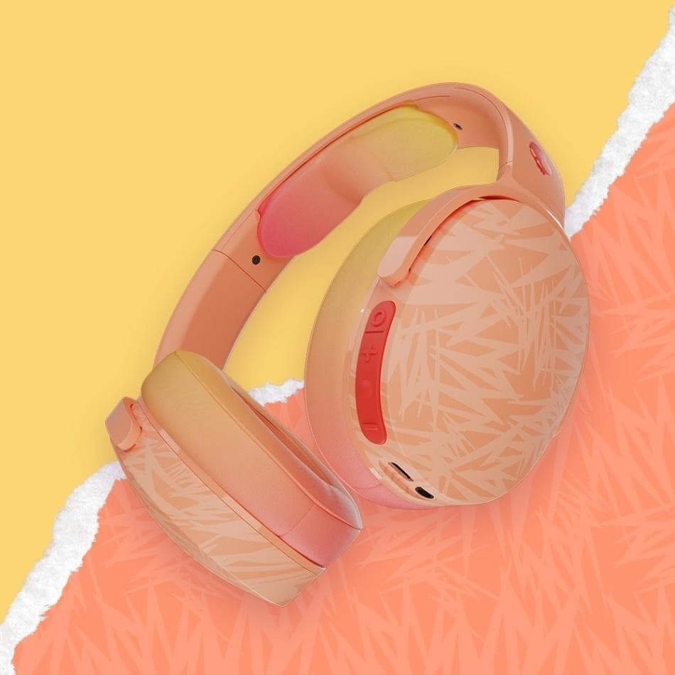 Skullcandy Hesh Evo Wireless Bluetooth Over-Ear Headphones - Bone/Orange Glow - Image 4