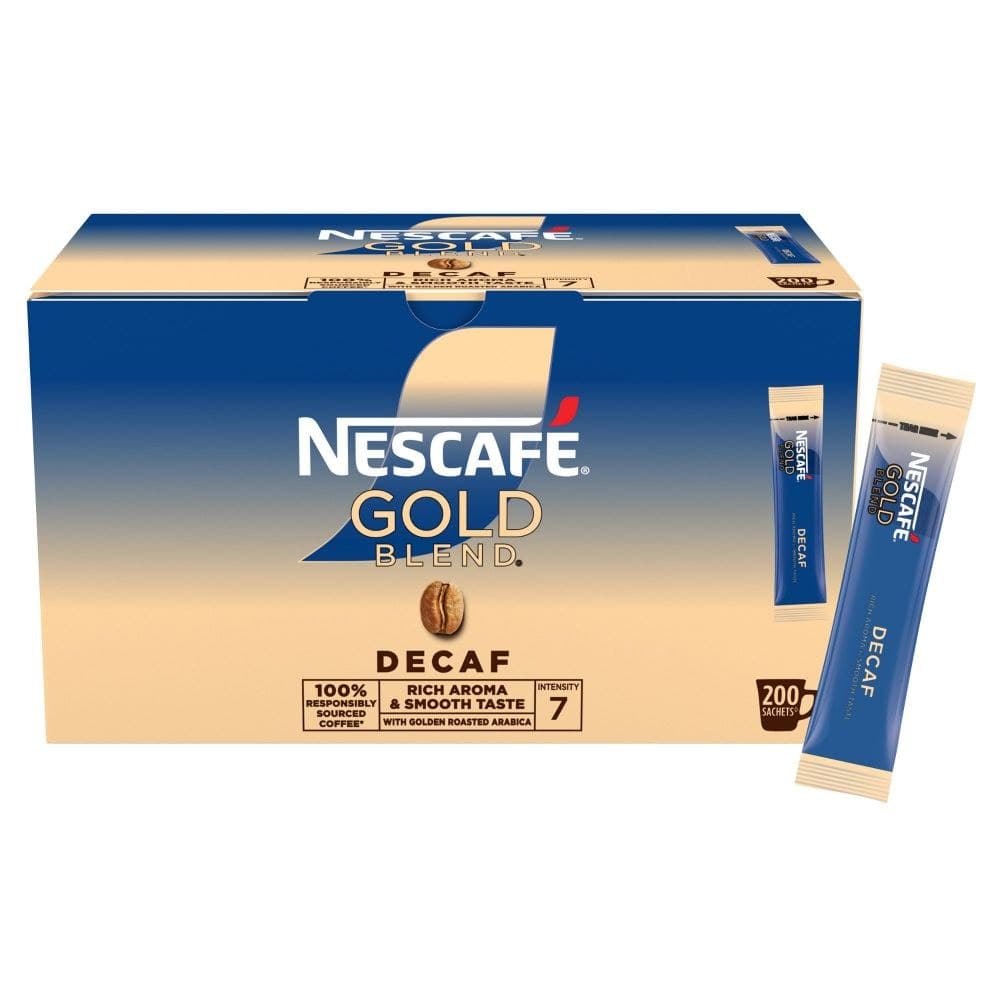 NESCAFE Gold Blend Decaf Coffee 200 Sachets - Image 1