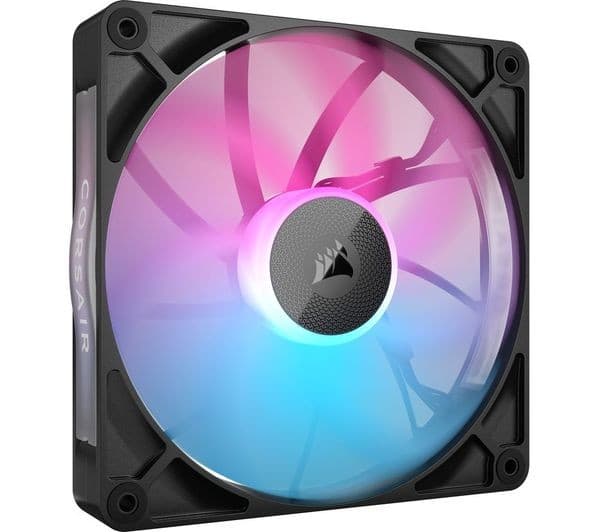 CORSAIR iCUE LINK RX140 RGB 140mm PWM Case Fan Twin Pack Starter Kit with iCUE LINK System Hub Black - Image 4