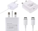 Samsung EP-TA800UBE 25W Super Fast Charging Type C to Type C Wall Charger - White thumbnail 3