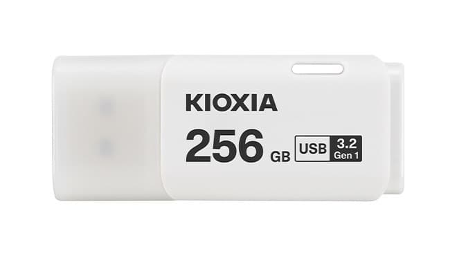 Kioxia TransMemory U301 USB Flash Drive 256GB USB Type-A 3.2 Gen 1 - White