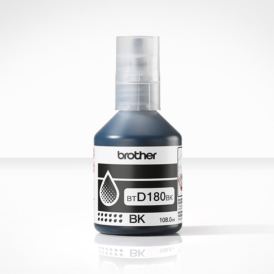 Brother BTD180BK Black Genuine Ink Bottle - Image 2