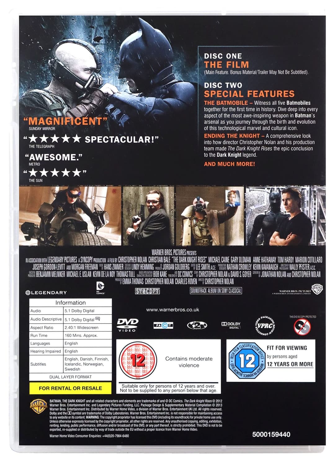 Warner Home Video The Dark Knight Trilogy DVD - Multi-Disc - Image 2
