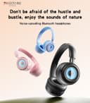 Yesido EP06 Wireless Headphone BT5.3 RGB Colors, Black thumbnail 3