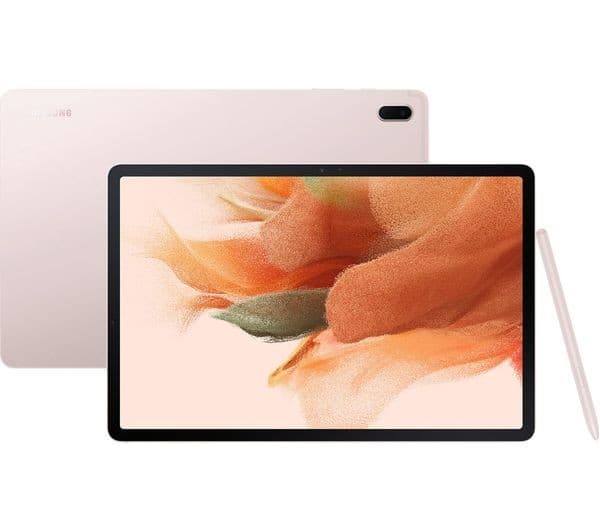 Samsung Galaxy Tab S7 FE 12.4-inch Wi-Fi 128GB 6GB RAM Tablet with S Pen - Mystic Pink