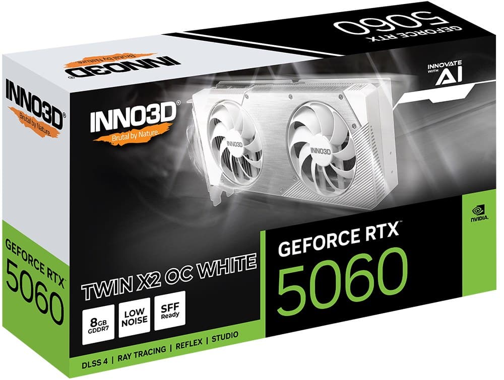 INNO3D GeForce RTX 5060 Twin X2 OC White NVIDIA 8 GB GDDR7 - Image 2