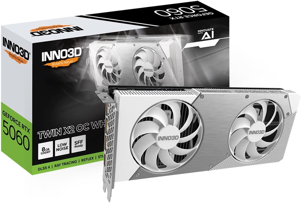 INNO3D GeForce RTX 5060 Twin X2 OC White NVIDIA 8 GB GDDR7 - Image 3