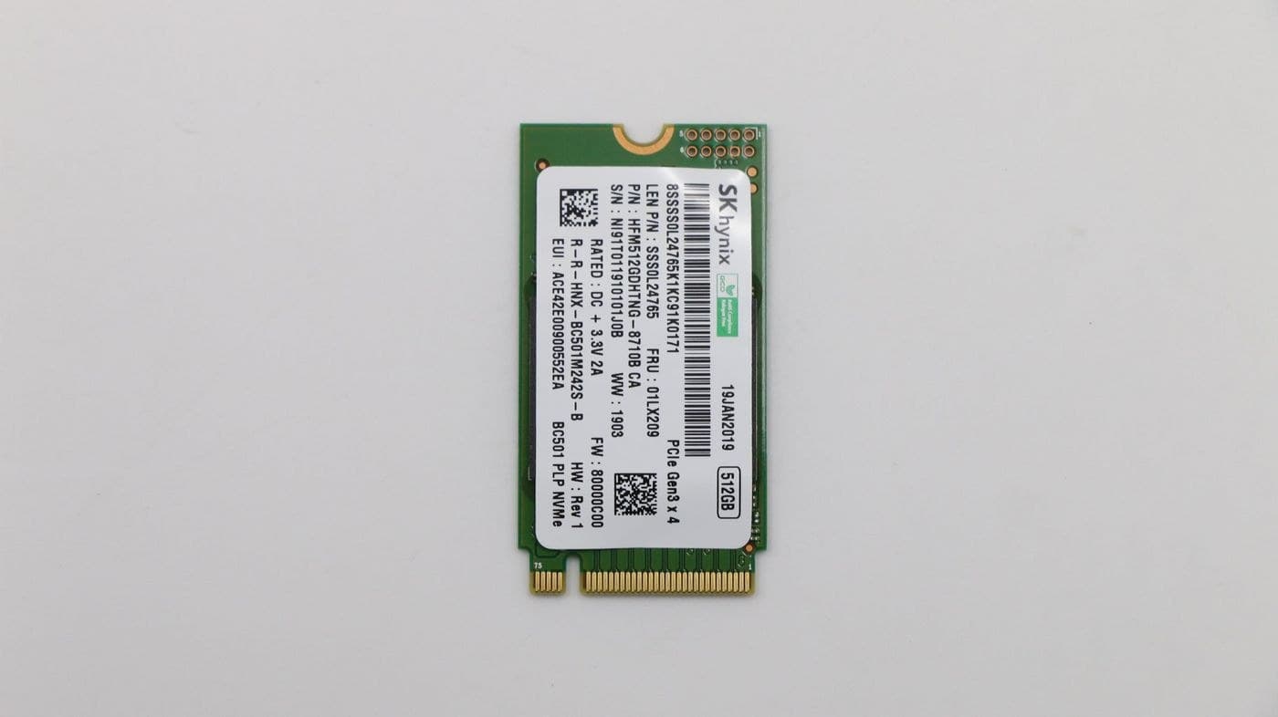 SSD M.2 PCIe NVMe FRU SSD