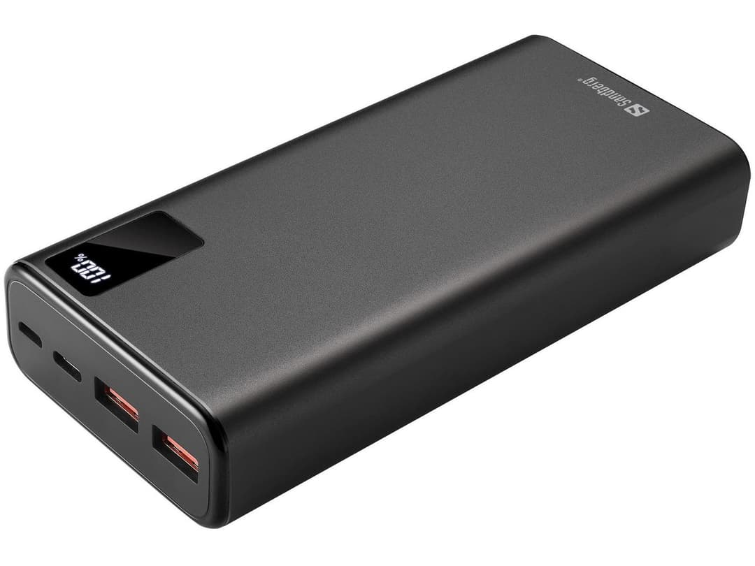 Sandberg Powerbank USB-C PD 20W 20000mAh - Black - Image 1