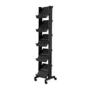 PaperFlow Single Sided Literature Display, Mobile Corner Unit, 5 Shelves, 13.78x15.17x66 Inches, Black (259N.01) (B004HWFZUC) thumbnail 1