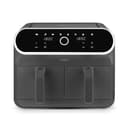 Tower Elite T17194 Dual Basket Air Fryer with Digital Control Panel, Match Cook & Smart Finish Functions, 8 Cooking Presets, Vortx Technology, 8L, 1700W - Graphite thumbnail 1
