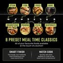 Tower Elite T17194 Dual Basket Air Fryer with Digital Control Panel, Match Cook & Smart Finish Functions, 8 Cooking Presets, Vortx Technology, 8L, 1700W - Graphite thumbnail 4
