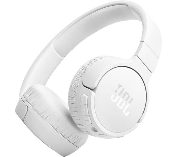 JBL Tune 670NC Wireless Bluetooth On-Ear Noise-Cancelling Headphones - White
