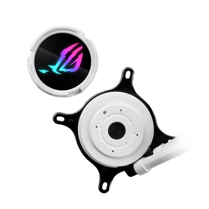 ASUS ROG Strix LC III 360 ARGB White Edition All-in-One Liquid CPU Cooler - 360mm Radiator, 3x 120mm ARGB Fans, Intel/AMD - Image 4