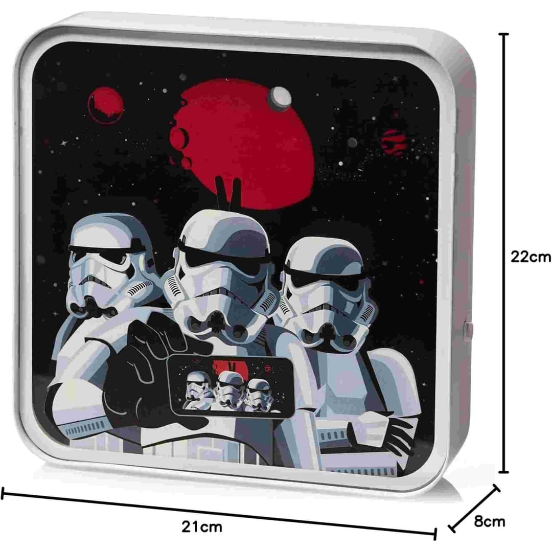 Star Wars Stormtrooper Trooper Selfie Perspex Desk Lamp - Image 2