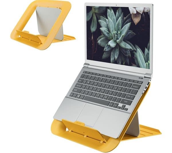 Leitz Ergo Cosy Adjustable Laptop Stand - Warm Yellow - Image 2