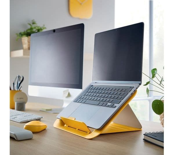 Leitz Ergo Cosy Adjustable Laptop Stand - Warm Yellow - Image 9