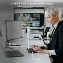 CHERRY KW 9200 MINI Compact Multi-Device Wireless Keyboard UK QWERTY - Black thumbnail 4