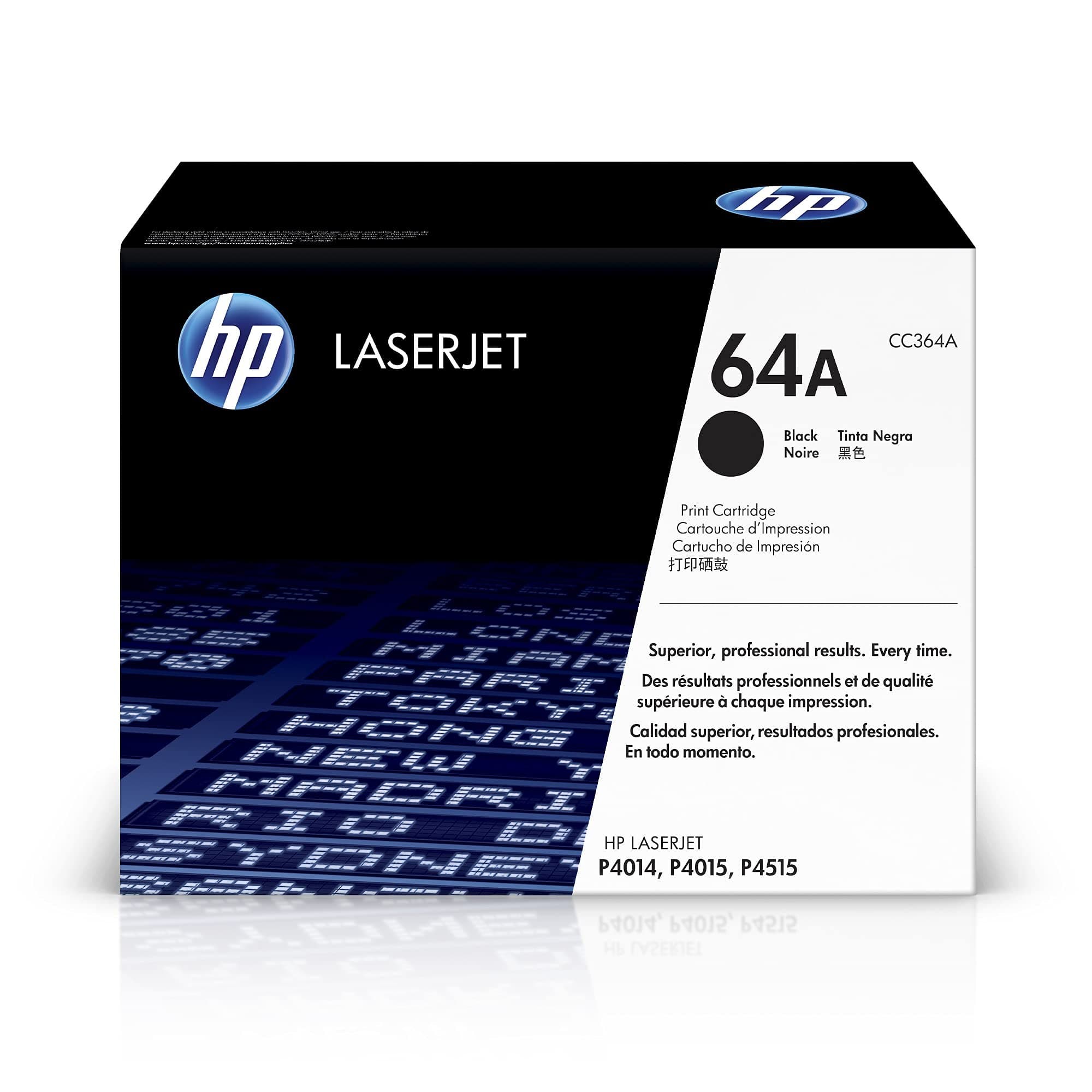 HP 64A Original LaserJet Toner Cartridge - Black (CC364A)