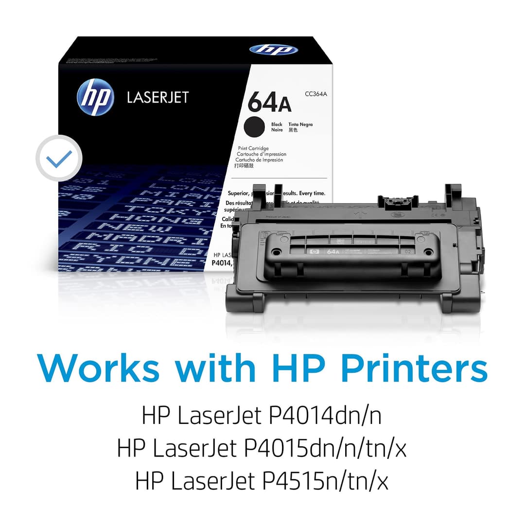 HP 64A Original LaserJet Toner Cartridge - Black (CC364A) - Image 2