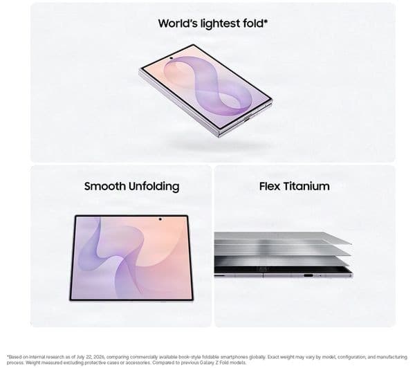 Samsung Galaxy Z Fold8 5G 1TB 16GB RAM Foldable Smartphone - Cream - Image 4