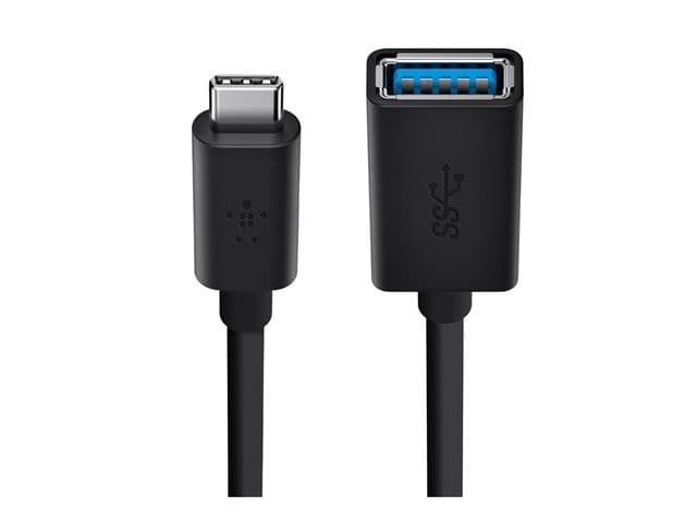 Belkin 3.0 USB-C to USB-A Adapter Black - Image 2