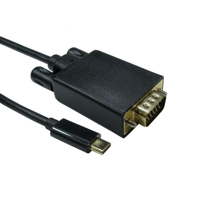 Cables Direct Cavo video da USB di tipo C maschio a VGA maschio, 5 m - Image 1