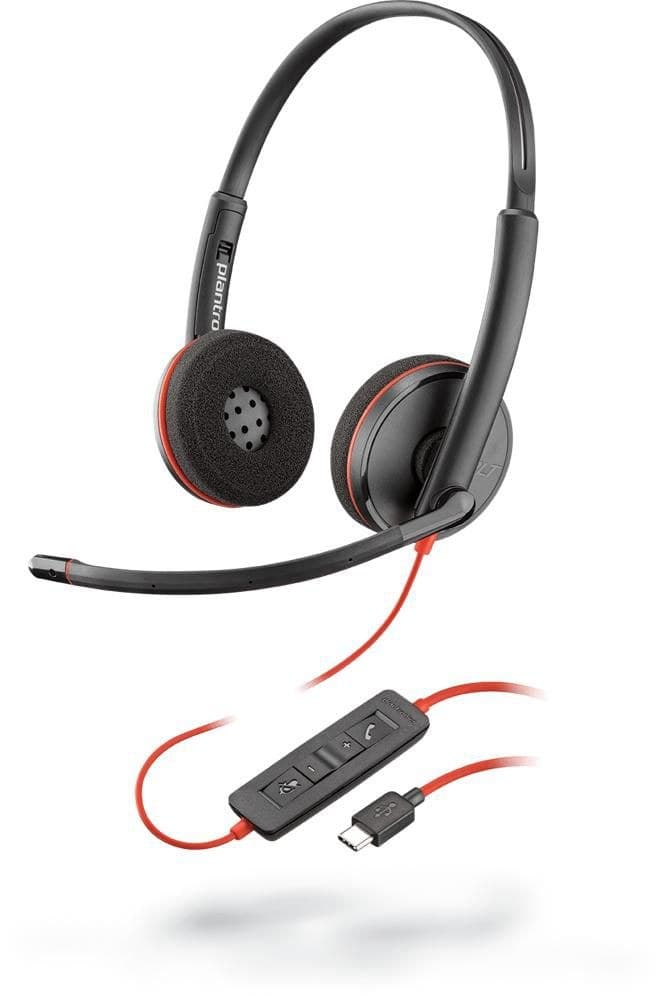 Poly Blackwire C3220 USB-C Binaural Headset - Headband, Black - Image 1