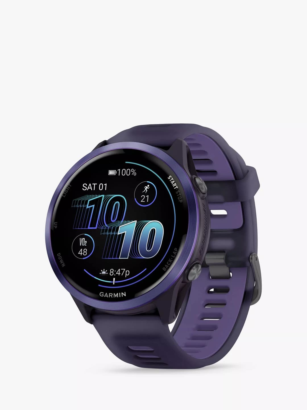 Garmin Forerunner 570 47mm GPS Running Smart Watch AMOLED - Indigo Purple - Image 1