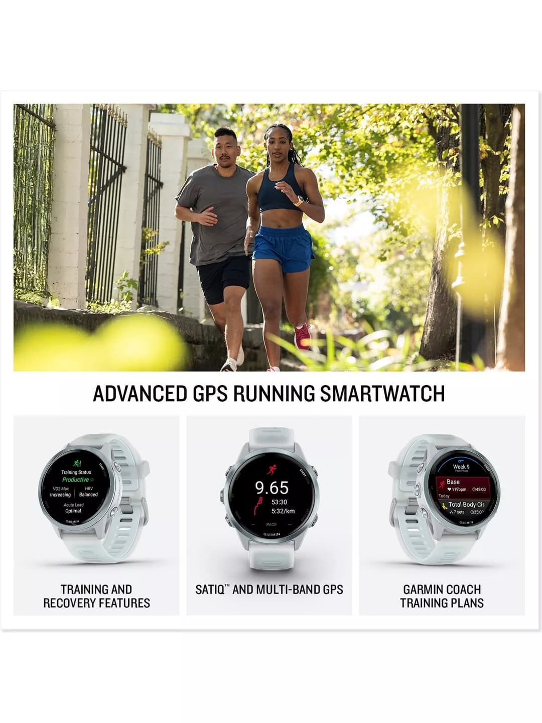 Garmin Forerunner 570 47mm GPS Running Smart Watch AMOLED - Indigo Purple - Image 2