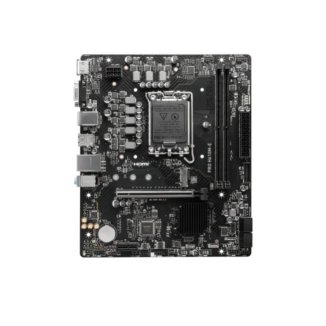 MSI PRO H610M-E DDR5 LGA 1700 Intel H610 Micro ATX Motherboard - Image 2