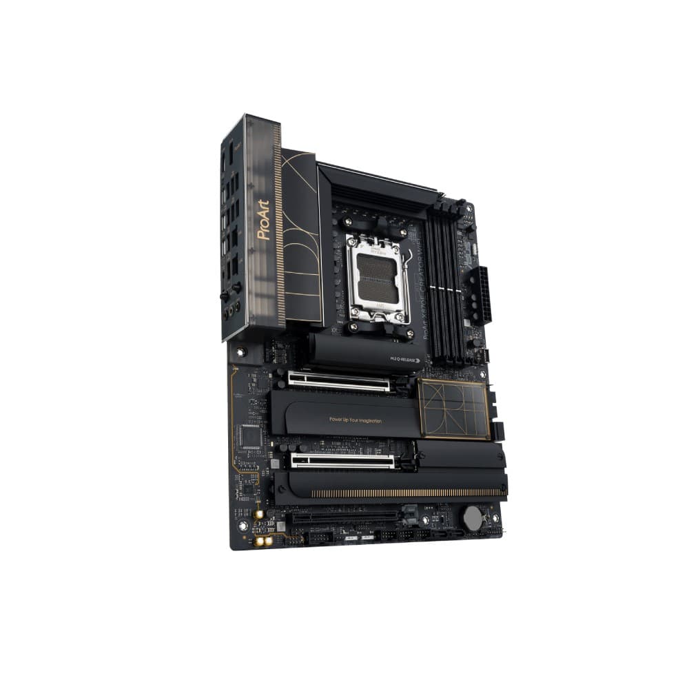 ASUS ProArt X870E-CREATOR WIFI AMD X870E Socket AM5 ATX Motherboard - DDR5, PCIe 5.0, Wi-Fi 7, USB4 40Gbps, 10G + 2.5G LAN - Image 9
