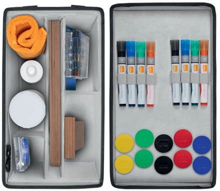 Nobo Whiteboard Accessories Kit Bag Charcoal Grey - Image 3