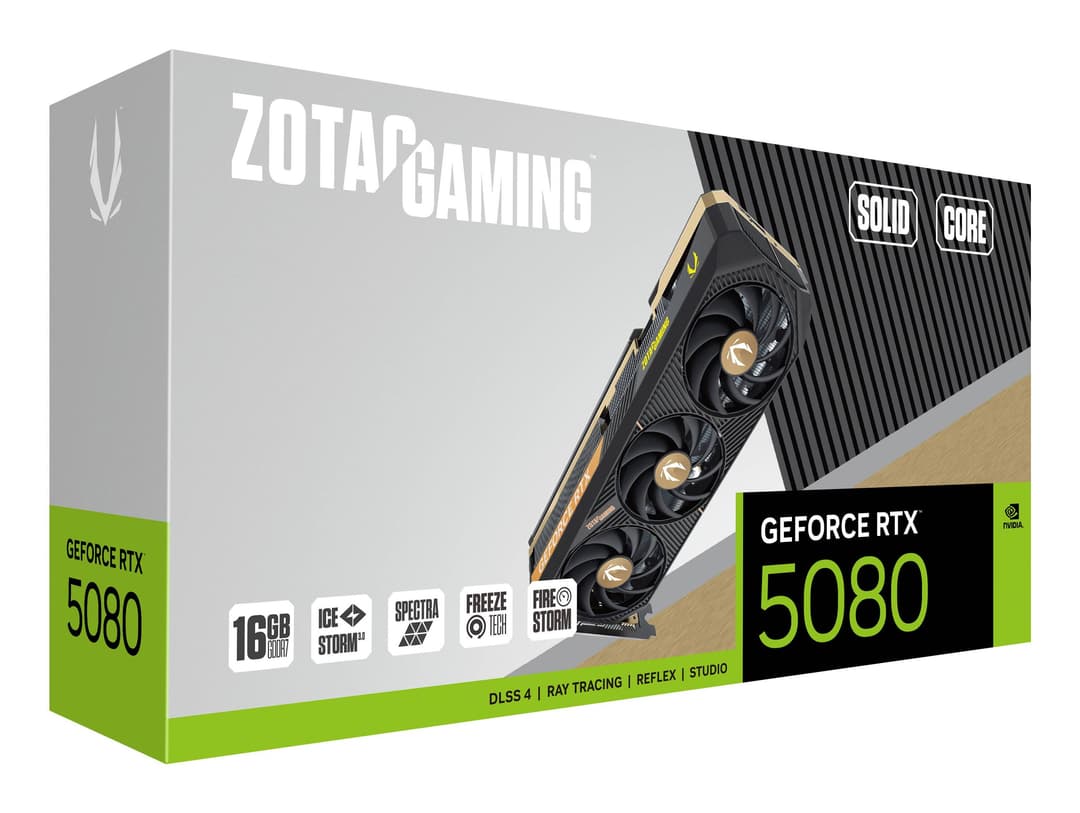 Zotac GAMING GeForce RTX 5080 SOLID CORE NVIDIA 16 GB GDDR7 - Image 7