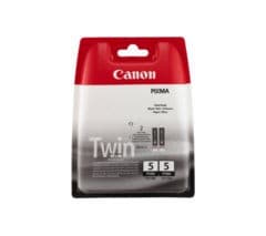 CANON PGI-5 Black Ink Cartridge - Twin Pack - Image 1