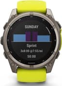 Garmin Fenix 8 51mm Solar Sapphire Titanium Smartwatch Amp Yellow/Graphite thumbnail 4
