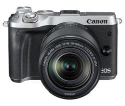 CANON EOS M6 Mirrorless Camera with EF-M 18-150 mm f/3.5-6.3 IS STM Lens - Silver - Image 1