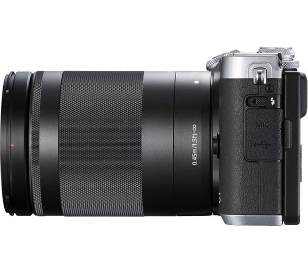 CANON EOS M6 Mirrorless Camera with EF-M 18-150 mm f/3.5-6.3 IS STM Lens - Silver - Image 8