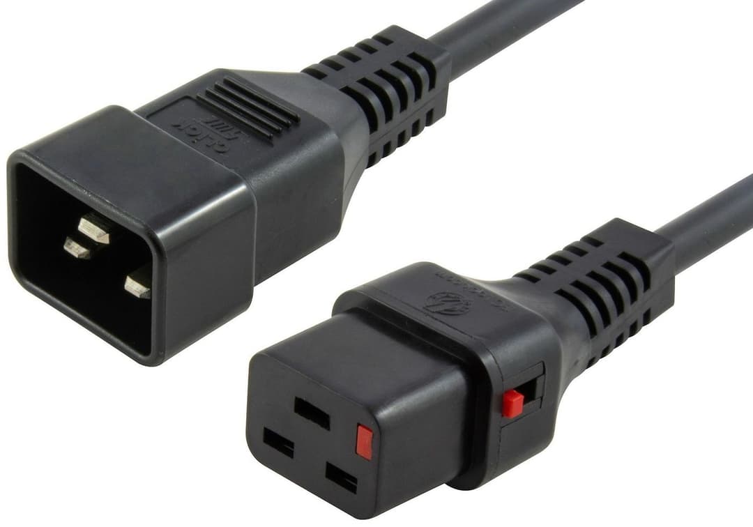 Powercord C19 IEC Lock - C20 - Image 1