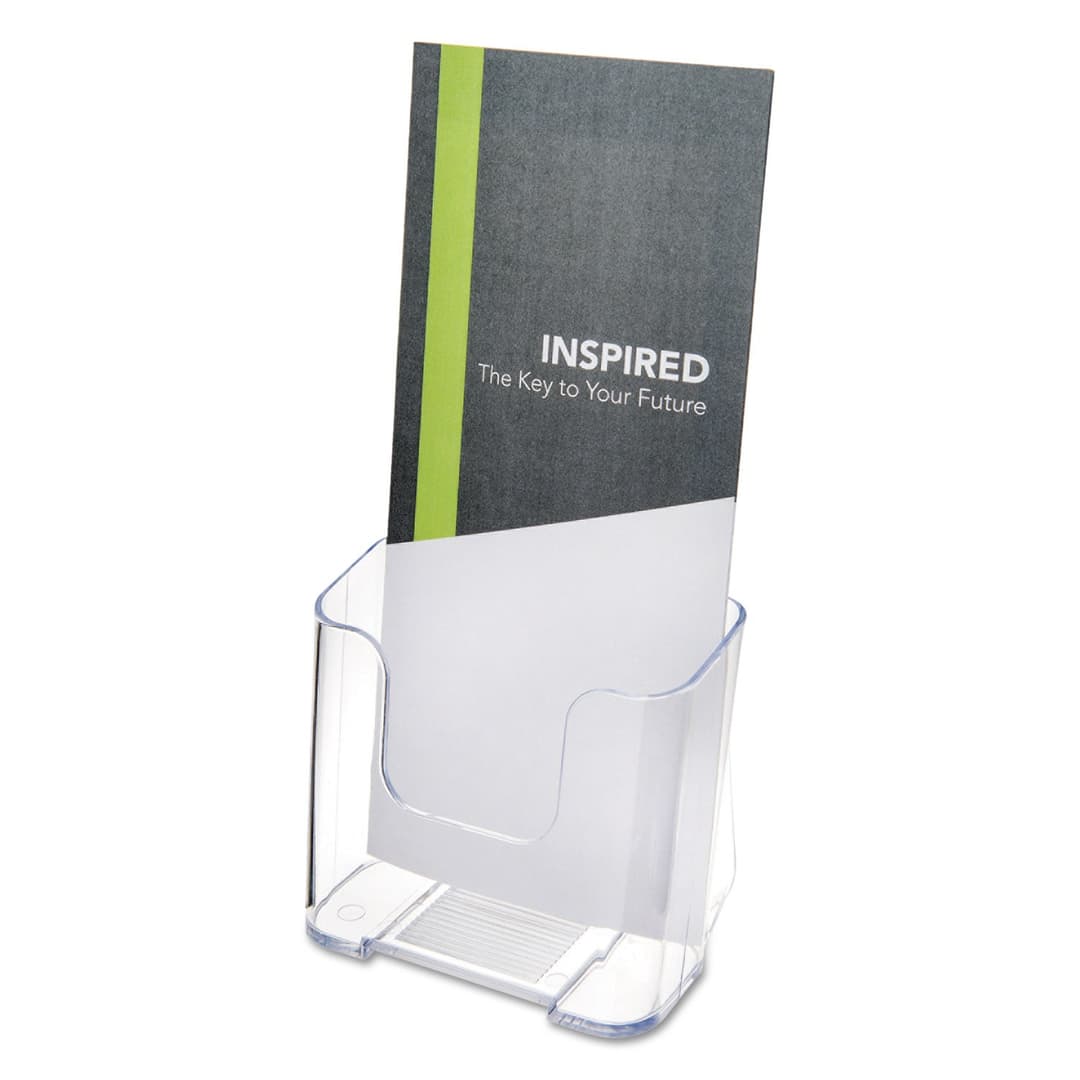 Deflecto® Literature DocuHolder®  Brochure/Leaflet Size  7 3/4 H x 4 1/4 W x 3 1/4 D  Clear - Image 5