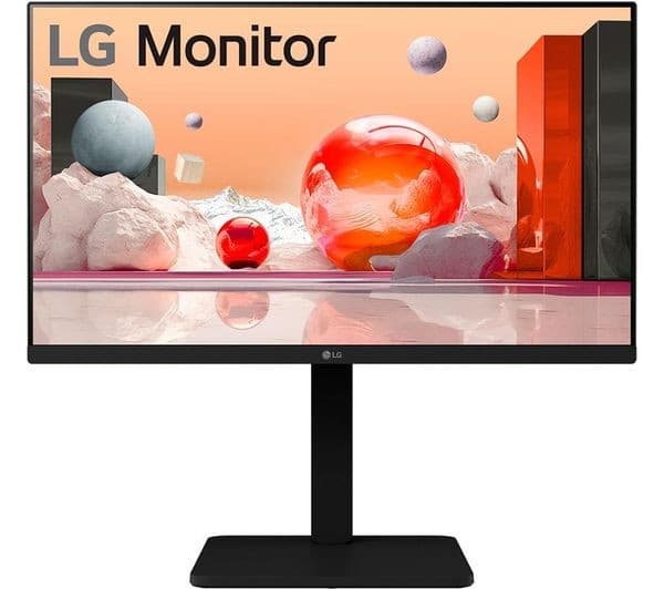 LG 24BA450-B Full HD 24" IPS LED Monitor 100Hz - Black - Image 1